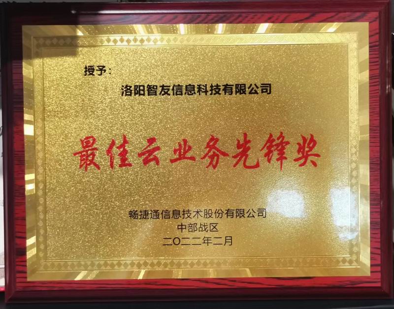 云业务先锋奖